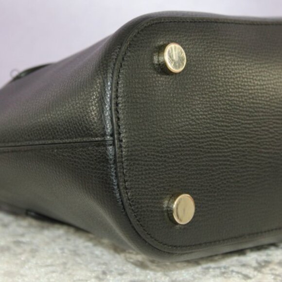 Kate Spade New York Small Dome Satchel Crossbody – Black Pebbled Leather - Picture 14 of 15